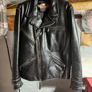 Genuine  Harley Davidson Leather Jacket. Very beefy Leather